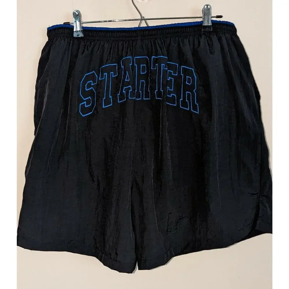 Y2K Starter Mens XL Vintage Spell Out Mesh-Lined 100% Nylon Swimming Trunks NWT